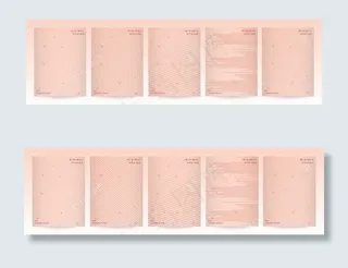 抽象几何线背景下的最小现代封面设计