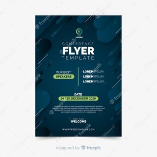 简约平面会议宣传单,DM传单模板