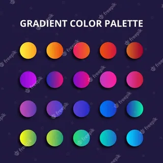 渐变色调色板
