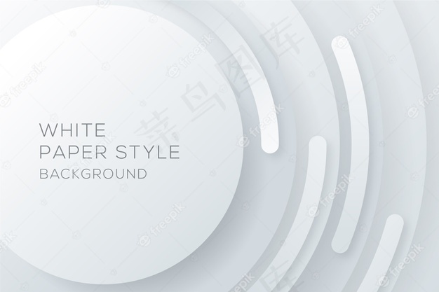 白色圆形纸样式背景