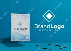 品牌标志公司商业模型样机纸