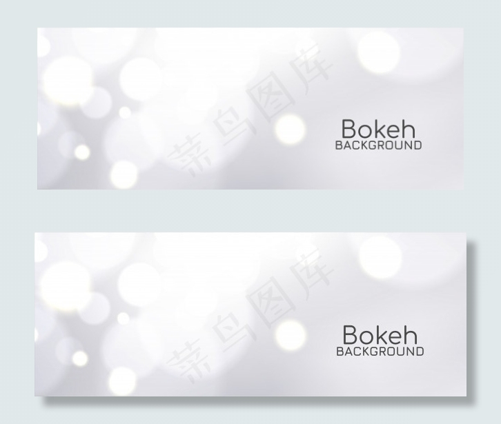 现代优雅的(bokeh)散景横幅bannereps,ai矢量模版下载