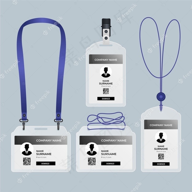 身份证文具写实风格