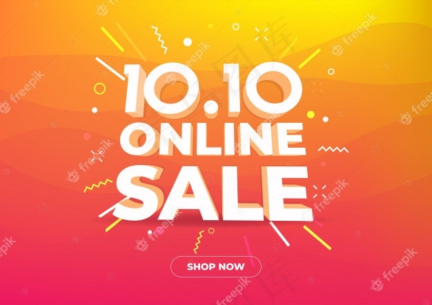 10.10网上购物日销售横幅bannereps,ai矢量模版下载