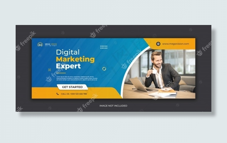 数字营销公司facebook封面模板
