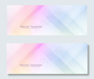 抽象装饰现代旗帜banner设计