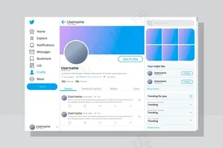Twitter界面概念