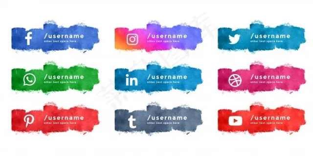 抽象水彩画社交媒体下第三集 抽象水彩画社交媒体下第三集