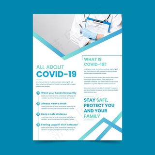 冠状病毒广告模板