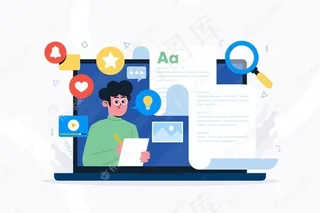 博客社交媒体概念