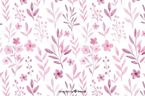 单色水彩粉色花朵背景 单色水彩粉色花朵背景