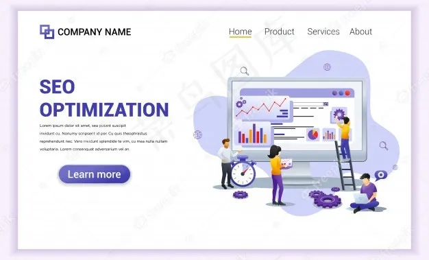Web seo分析登录页eps,ai矢量模版下载