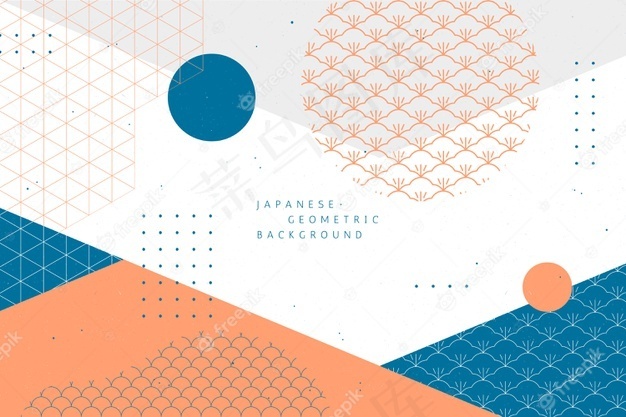日式几何背景eps,ai矢量模版下载