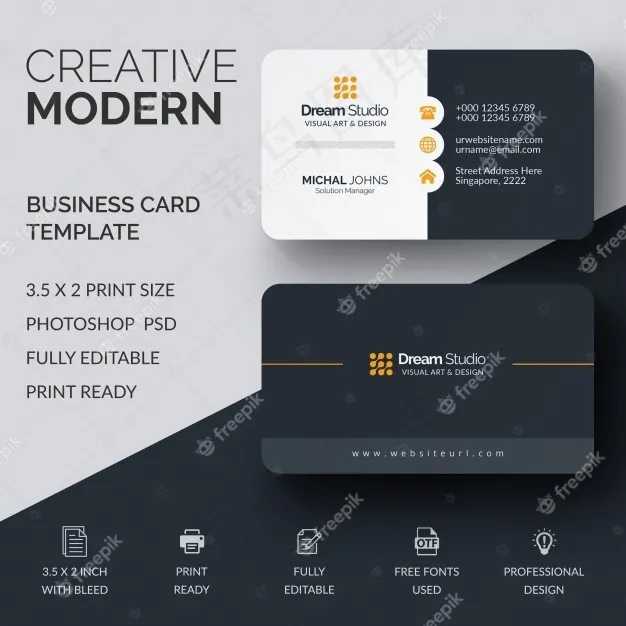 专业名片模型样机psd模版下载