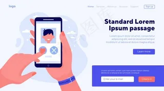 带日期应用程序的女性手持电话