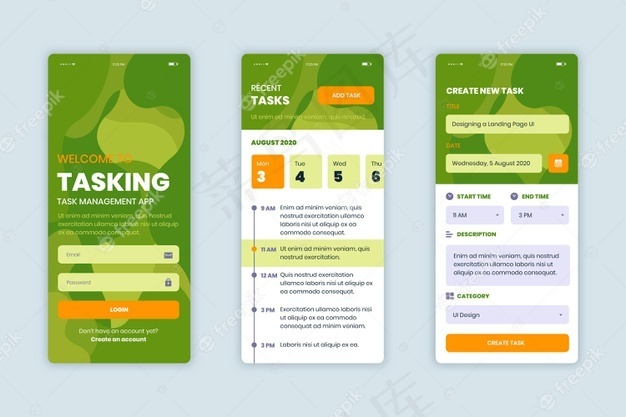 任务管理应用程序集合eps,ai矢量模版下载