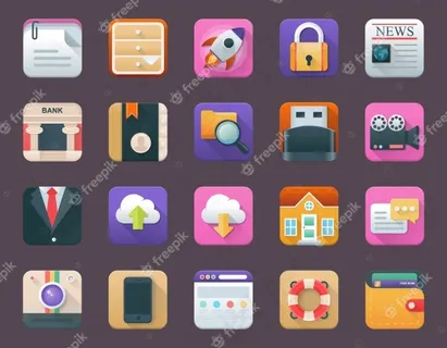 商务应用程序图标包