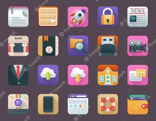 商务应用程序图标包