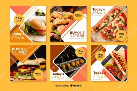 带照片的烹饪模板集