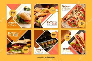 带照片的烹饪模板集