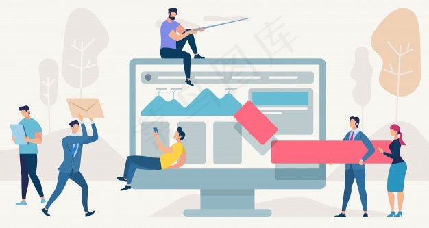 社交网络和团队合作的载体概念。