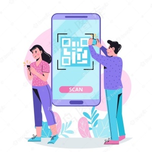 二维码字符扫描概念