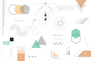 平面几何图形背景