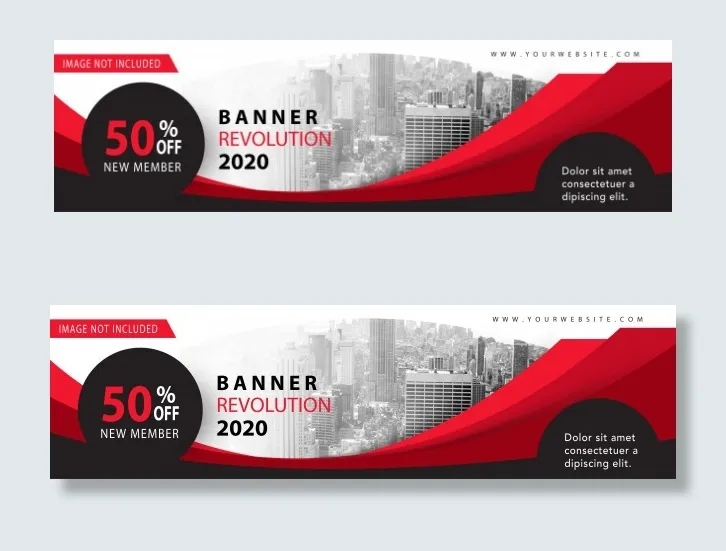 商业横幅banner销售eps,ai矢量模版下载