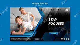 运动横幅banner模板