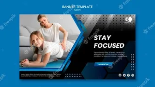 运动横幅banner模板