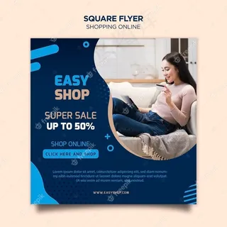 网上购物宣传单,DM传单模板