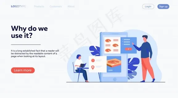 人们在咖啡馆和网上订餐