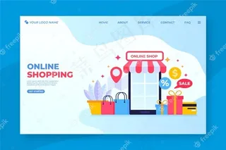 平面设计购物在线登录页