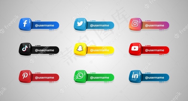Socialmedia_用户名eps,ai矢量模版下载