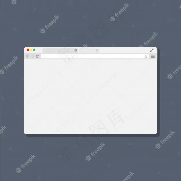 Web浏览器窗口eps,ai矢量模版下载