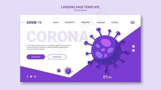 冠状病毒登录页模板设计