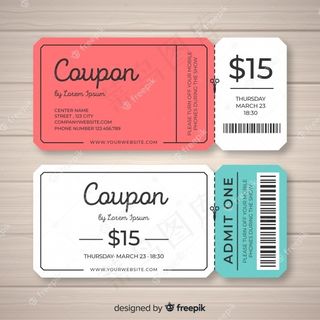 创意礼品券模板