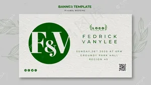 最小婚礼保存日期横幅banner