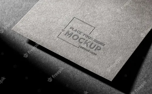 深色背景名片模型样机