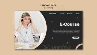 在线学习网页模板