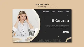 在线学习网页模板