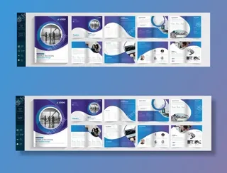 简单的现代创意小册子。