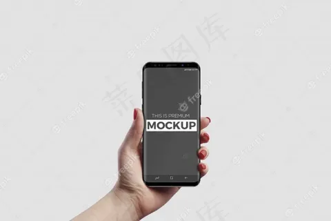 手持智能手机模型样机 手持智能手机模型样机