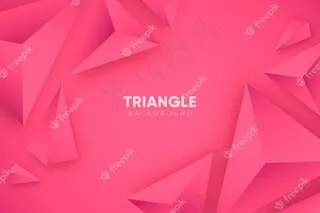 带三角形的粉红色3d背景
