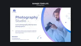 男人和摄像机横幅banner网页模板