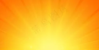 橙色背景的发光光线