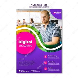 数字商务营销宣传单,DM传单模板