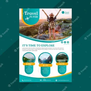 旅游促销宣传单,DM传单概念