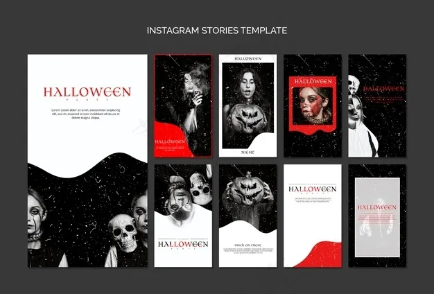 Instagram万圣节故事模板psd模版下载