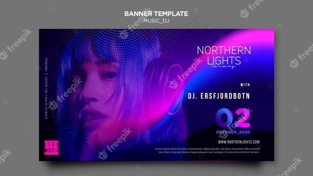 音乐dj横幅banner主题psd模版下载